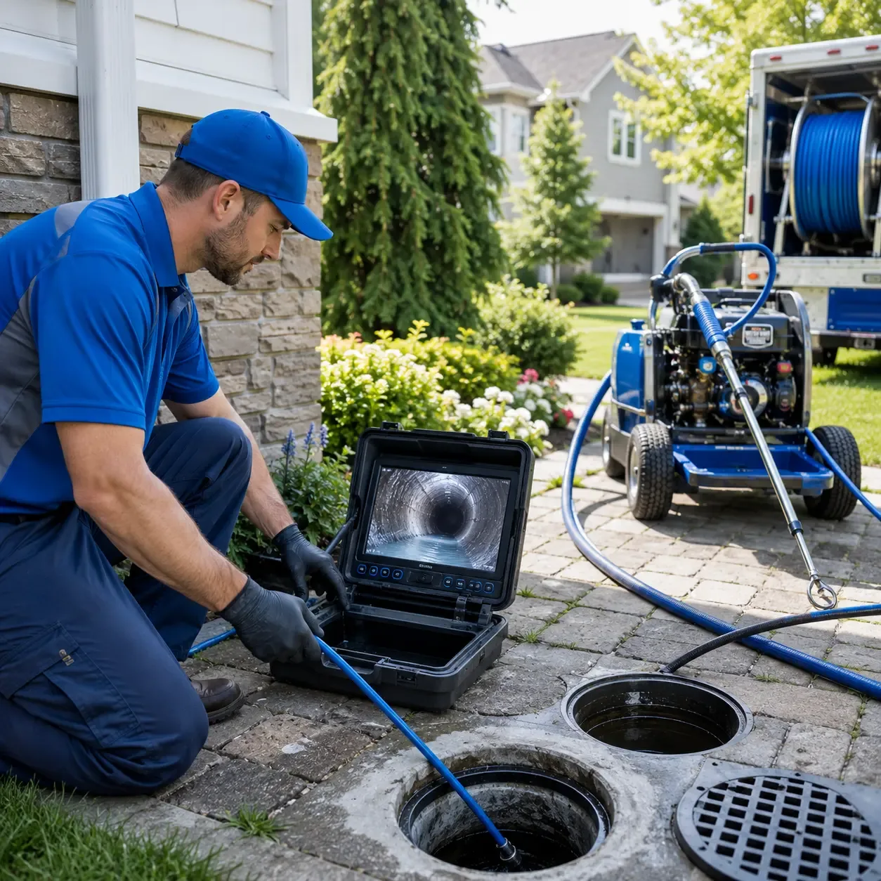 Outdoor drain cleaning professionals serving Fairchance, PA