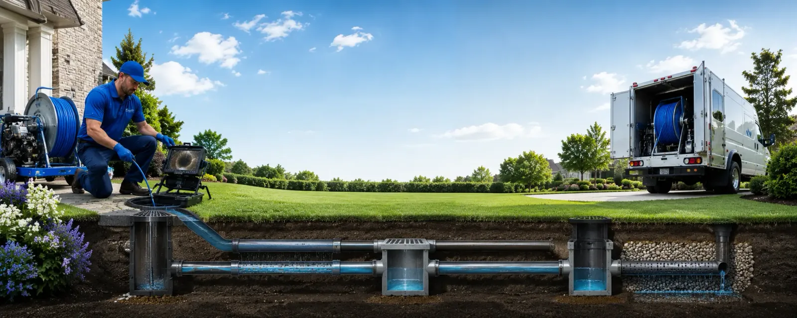 Outdoor drain cleaning information for Fairchance, PA